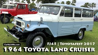 1964 Toyota Land Cruiser FJ45 4Door Wagon  Toyotafest 2017 Car Show  CarNichiWacom [upl. by Laynad761]