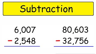 Subtraction  Math [upl. by Ynaitirb864]