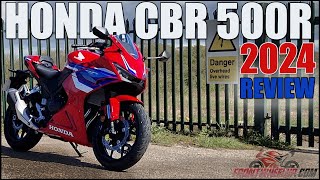 Honda CBR 500R Review 2024 The Ultimate A2 Compliant Sports Bike  FrontWheelUpcom [upl. by Assenav]