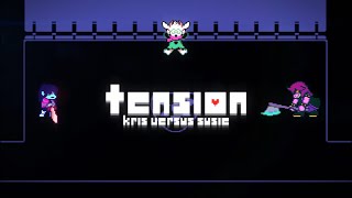 Tension — Deltarune Combat Animation Kris VS Susie [upl. by Nerhtak]