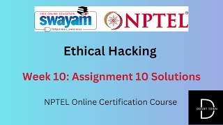 Ethical Hacking Week 10 Assignment Answers  July 2024  NPTEL [upl. by Honan]