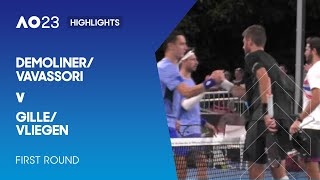 DemolinerVavassori v GilleVliegen Highlights  Australian Open 2023 First Round [upl. by Berna]