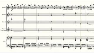 Game of Thrones  arranged for four flutes and piano [upl. by Annej]