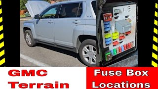 Fuse Box Location and Diagram  20102017 GMC Terrain SLE [upl. by Niel105]