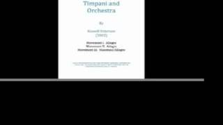 Concerto for Timpani and Orchestra by Russell Peterson [upl. by Lishe]