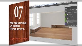 lesson7 Manipulating A Tables Perspective style board essentials  Photoshop cc [upl. by Namijneb]