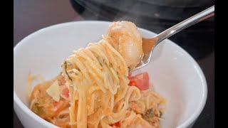 CREAMY PRAWN PASTA RECIPE [upl. by Connors]