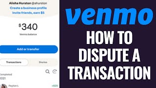 How To Dispute Venmo Transaction [upl. by Novoj58]