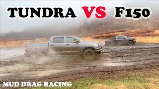 Tundra vs F150 4X4 OffRoading 2021 Comparison Mud Drag Racing Rock Crawling Full Size Trucks [upl. by Vachill257]