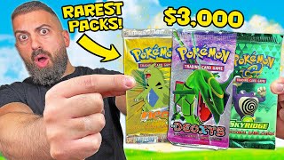 I Opened 3 of The Rarest Pokemon Packs In The World [upl. by Leffen]