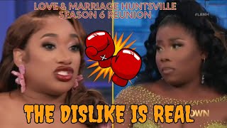 LOVE AND MARRIAGE HUNTSVILLE SEASON 6 REUNION PART 1  LATISHA VS STORMI [upl. by Barncard728]