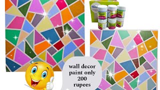 wall painting 🖌️ diy home decor mini pretty wall diy walldecor designpainting youtubeshorts [upl. by Ariaes]