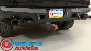 F150 Raptor Ford Performance Dual Rear Exit Sport CatBack With Carbon Fiber Tips 2017 Installation [upl. by Abita907]