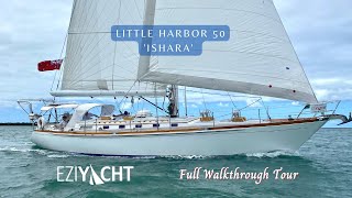 LITTLE HARBOR 50 Ishara  an exceptional sailing yacht by Ted Hood  For Sale with EZIYACHT [upl. by Husha238]