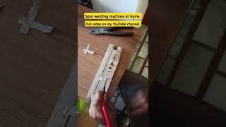 Spot welding machine at home automobile ev electricvehicle viralvideo spotweldingmachine [upl. by Nuahsal35]