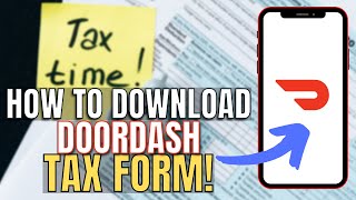 How to Find Your DoorDash 1099 Tax Form DoorDash Drivers [upl. by Livingston]