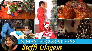 Decorating home for Christmas Vlog in Tamil  Thanksgiving Turkey Roast [upl. by Artie]