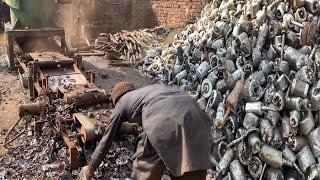 Incredible Motors Rotor Scrap Recycling Process of Machine  Aluminum Casting factory process [upl. by Vez199]