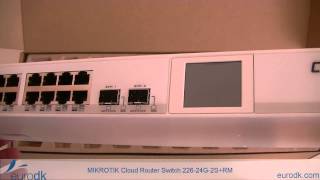 MikroTik Cloud Router Switch 22624G2SRM QUICK UNBOXING amp SPECIFICATIONS HD [upl. by Ahsienek]