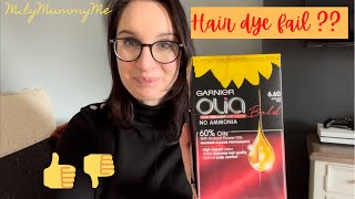 Testing Garnier Olia Intense Red 660 on dark hair amp grey roots success or fail  SAHM  HOMEMAKING [upl. by Adriel]