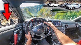 700HP NISSAN GTR  POV DRIVE CAYON RUN Loud Exhaust [upl. by Rohn246]