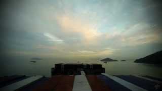 Timelapse 120x transiting Hong Kong waters 4K  UHD [upl. by Beller]