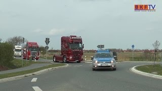 Konvoifahrt beim Truckertreffen in Esens  BKF TV Reportage [upl. by Anitnahs825]