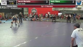 2077 Junior Men 145 Jacob Mariakis Rock Solid vs Seth Fillers MSJ 4138152104 [upl. by Aihsekel]