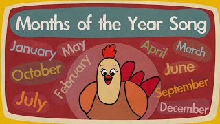 Months of the Year Song  Song for Kids  The Singing Walrus [upl. by Anialam]