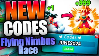 Flying Nimbus Race CODES  ROBLOX 2024 [upl. by Clein]