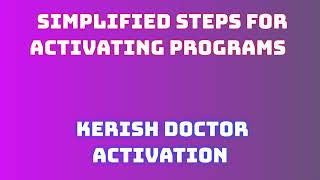 Activating Kerish Doctor License  Downloading Kerish Doctor Made Easy [upl. by Clarabelle]