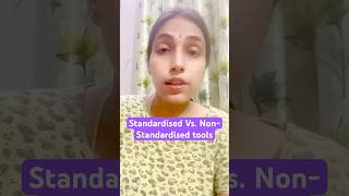 Standardised Vs Nonstandardised tools in research byDrShraddha Mishra standardisedtools ntanet [upl. by Yraek]