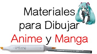 Materiales para Dibujar Manga y Anime [upl. by Oivaf]