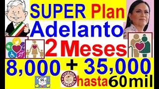 PLAN ADELANTO 2 MESES PENSION BIENESTAR  CENSO  8000   35000 HASTA  60000 ACAPULCO COYUCA B [upl. by Nogaem]