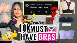 10 MUST HAVE BRAS👍🏻✨  Unboxing  Review  thejathangu😉 Shyawayshop [upl. by Conte]