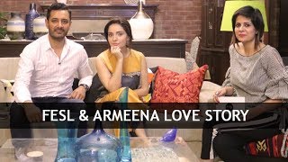 Fesl amp Armeena Khan Love Story [upl. by Aicilev772]