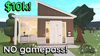 Cheap 10k Bloxburg NO GAME PASS House Build Tutorial WITH VOICE [upl. by Hanselka938]