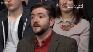 Christian man says humanists are debauched Andrew Copson explains what Humanism is really all about [upl. by Nohsyar]