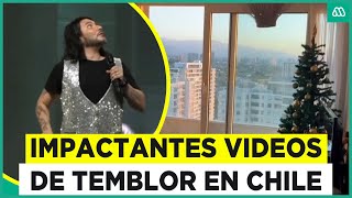 Impactantes videos del sismo que sacudió a Chile Fue percibido en ocho regiones [upl. by Garnette]