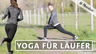 Yoga Laufen Dehnen Stretchen  Cooldown nach dem Joggen [upl. by Lekcim257]