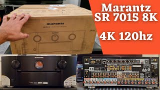 Marantz SR7015 92 Channel 8K 4K 120hz Receiver Unboxing and Features Explanation ALLM VRR [upl. by Tsai47]