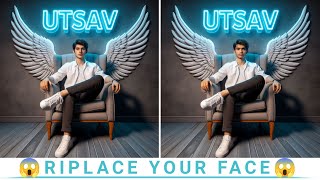 Create 3D Neon Wings AI Images with your Face  Bing viral AI editing  Bing image creator tutorial [upl. by Akcimehs643]