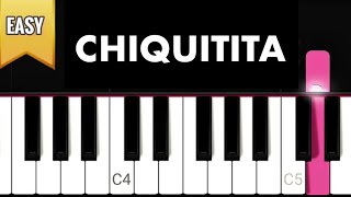 Chiquitita  ABBA  Easy Tutorial Piano [upl. by Pollock]