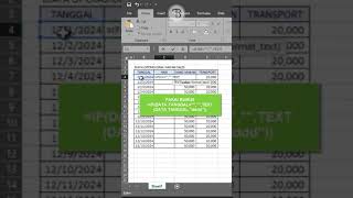 MENAMBAHKAN HARI OTOMOATIS DI EXCELL excell belajarexcell shortcuts exceltips [upl. by Absalom]