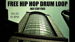 FREE HIP HOP DRUM LOOP NO20  93 BPM [upl. by Buehrer815]