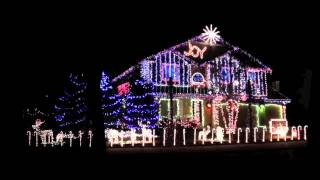 Luces de Navidad con musica Dubstep en una casa [upl. by Friedland894]