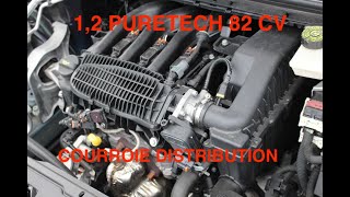 C3 Moteur 12 PURETECH 82 CV CHANGER COURROIE DISTRIBUTION COUPLES DE SERRAGE ET REMONTAGE 200€ [upl. by Intisar251]