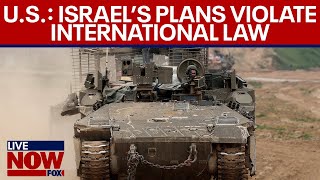 LIVE IsraelHamas war US says Israeli plans violate international law  LiveNOW from FOX [upl. by Yhtamit]