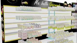 Réalisation animation 3D agencement magasin [upl. by Lletnahs513]