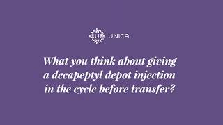 What you think about giving a decapeptyl depot injection in the cycle before transfer [upl. by Neufer]